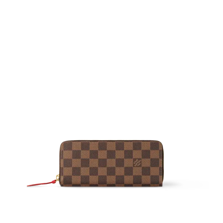高仿LV Clémence 錢包 | Damier Ebene帆布拼接彩色粒面牛皮 多功能拉鏈錢包-N60534