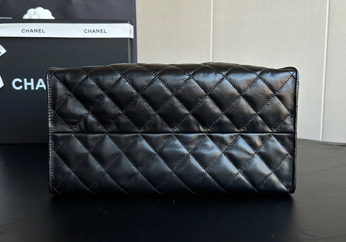 chanel-hobo-25嬉皮包-大號-特寫實拍 底部 細節