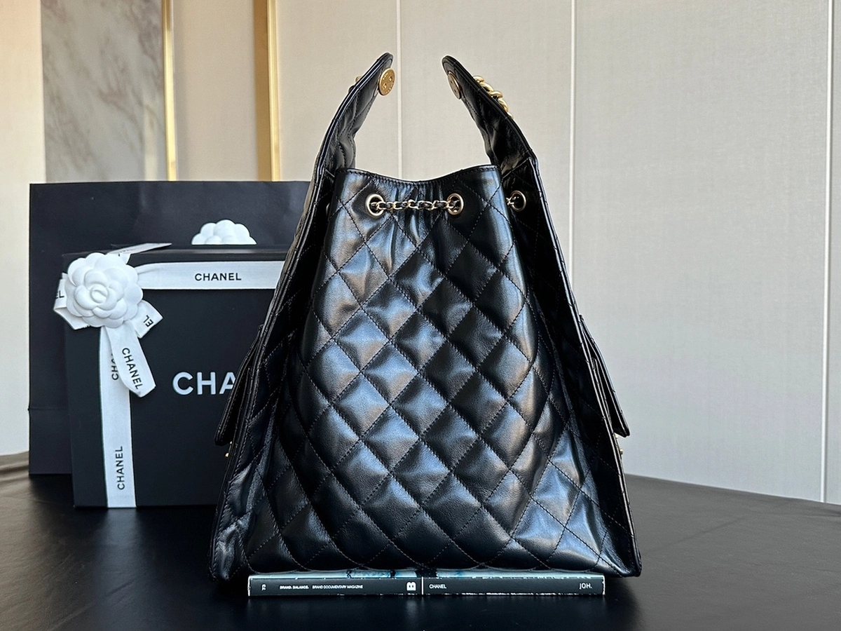 chanel-hobo-25C嬉皮包-大號-特寫實拍 後面