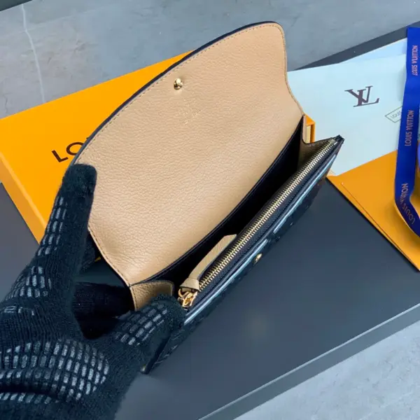 高仿LV Emilie錢包 | Monogram Empreinte皮革 女士信封式拉鏈錢包-M62369