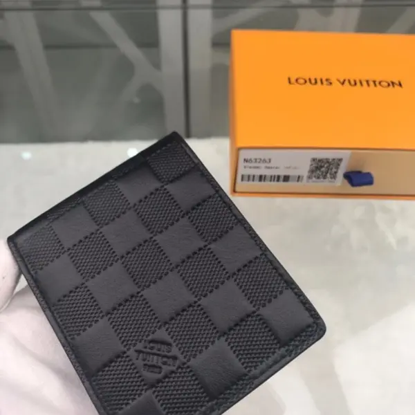 高仿LV Damier Infini Slender男士钱包 - 超薄设计 多功能卡夹-N63263 14 高仿LV 高仿LV Damier Infini Slender男士钱包 - 超薄设计 多功能卡夹-N63263 高仿LV