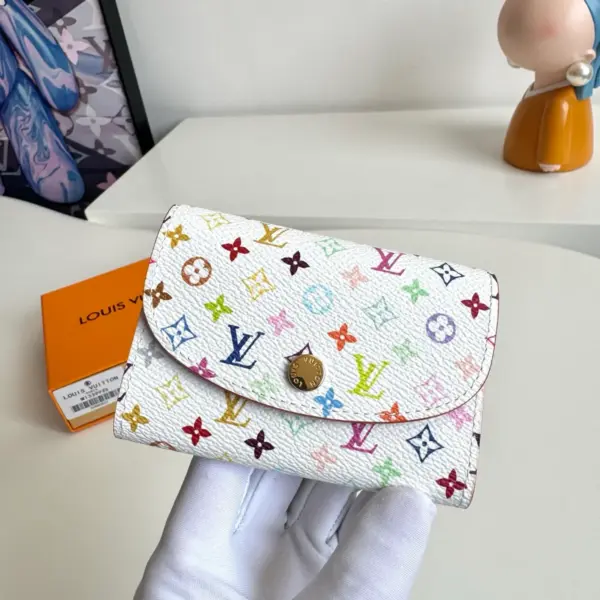 高仿包包LV x 村上隆 Rosalie 零錢包 | 限量復刻版 Monogram 彩色塗層帆布-M13399 高仿包包