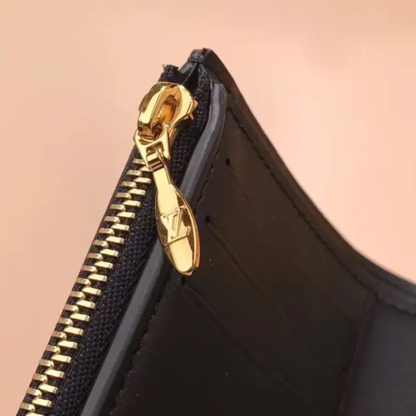 高仿LV Dauphine小型錢包 | Monogram Reverse帆布 磁扣設計 多卡位零錢包-M68725