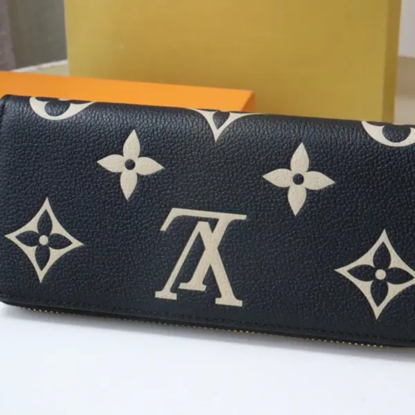 高仿LV Clémence 錢包 | Monogram Empreinte 皮革女士短款拉鏈錢包-M82338