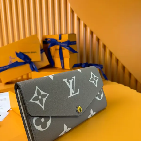 高仿LV Sarah錢包 | Monogram Empreinte皮革 雙色優雅設計-M81049