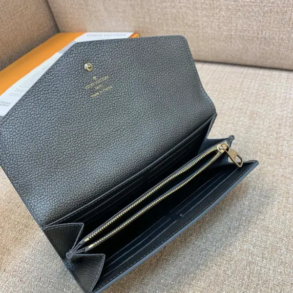 LV Ski系列閃亮版Sarah錢包 | Monogram Empreinte皮革 | 16個名片夾層 | 信封式設計-M12172