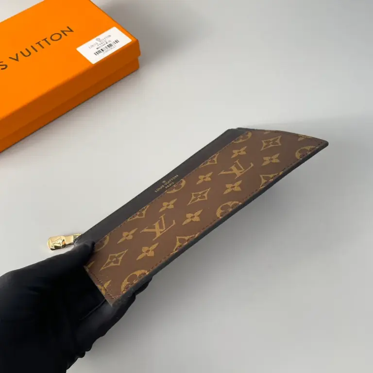 高仿LV Slim 錢包 | Monogram帆布配小牛皮 超薄設計多功能卡片夾-M80348