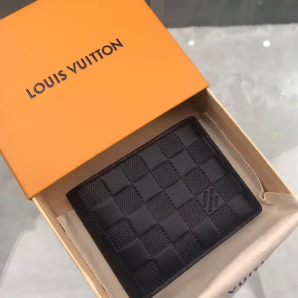 高仿LV Damier Infini Slender男士钱包 - 超薄设计 多功能卡夹-N63263 11 高仿LV 高仿LV Damier Infini Slender男士钱包 - 超薄设计 多功能卡夹-N63263 高仿LV