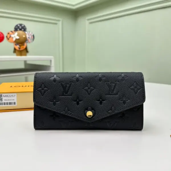 高仿LV Sarah錢包 | Monogram Empreinte皮革長夾 多功能信用卡收納零錢包-M82257