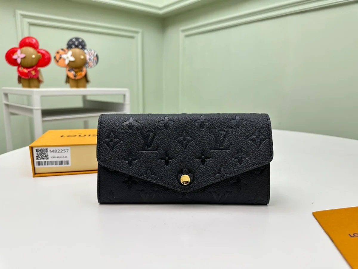 高仿LV Sarah錢包 | Monogram Empreinte皮革長夾 多功能信用卡收納零錢包-M82257