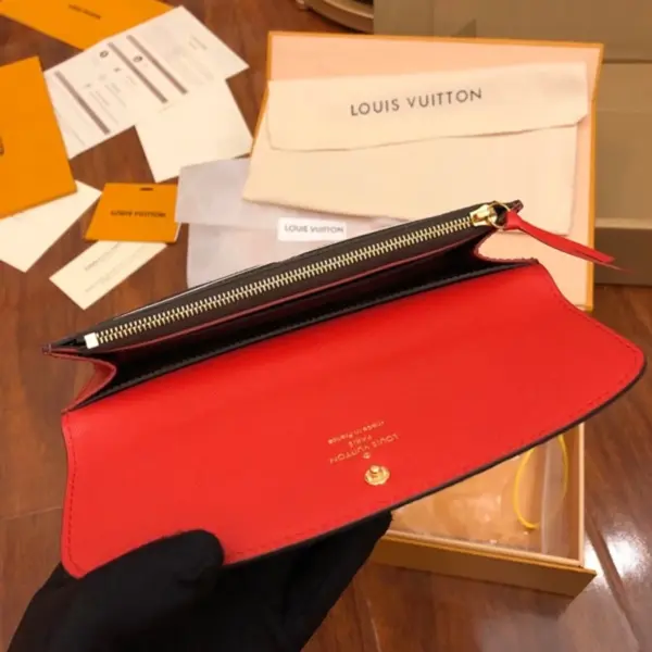 高仿LV Emilie錢包 | Damier Ebene帆布女士短款錢包 多卡位設計-N63544