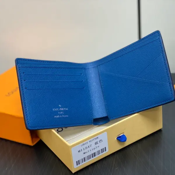 高仿LV Monogram Gradient 漸變色帆布多層次錢包 - 海軍藍經典設計-M11547 高仿LV