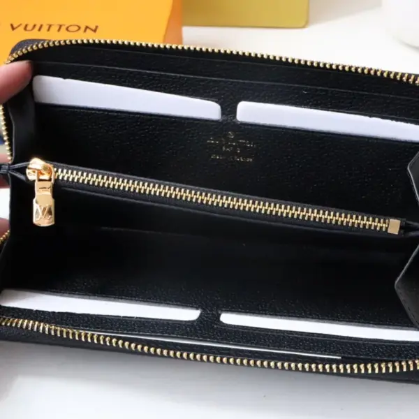 高仿LV Clémence 錢包 | Monogram Empreinte 皮革女士短款拉鏈錢包-M82338