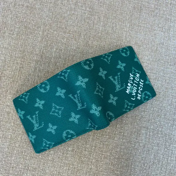 高仿包包LV 男士Multiple錢包 - Pharrell Williams聯名款Monogram Heritage帆布短夾-M12657 高仿包包