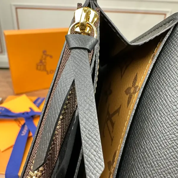 高仿LV Emilie 錢包 - Monogram雙面帆布女士短款多功能錢包-M82157