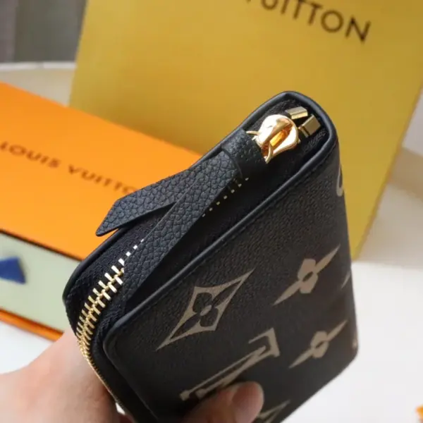 高仿LV Clémence 錢包 | Monogram Empreinte 皮革女士短款拉鏈錢包-M82338
