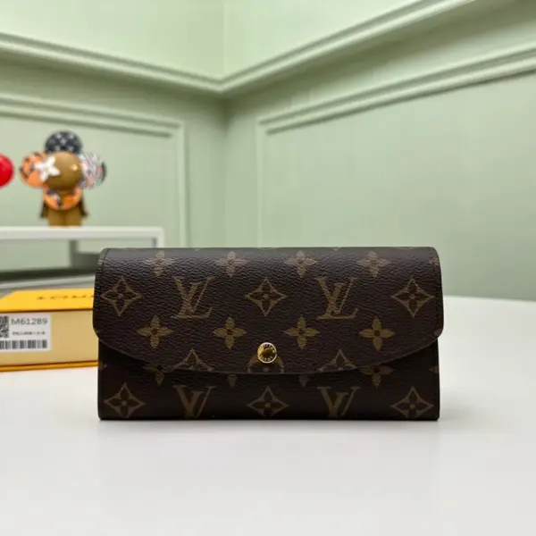 高仿LV Emilie钱夹 - Monogram帆布女士钱包 多功能信用卡夹层设计-M61289