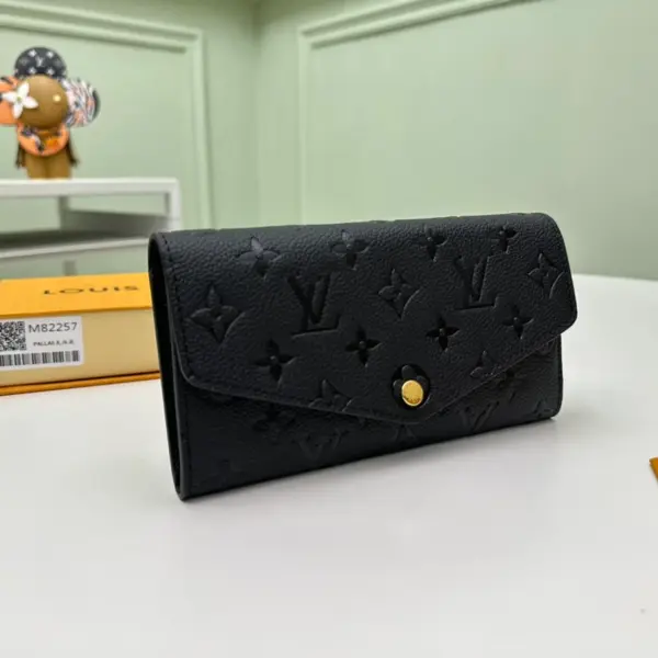 高仿LV Sarah錢包 | Monogram Empreinte皮革長夾 多功能信用卡收納零錢包-M82257