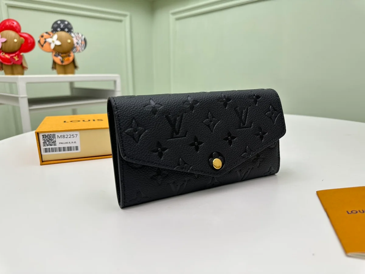 高仿LV Sarah錢包 | Monogram Empreinte皮革長夾 多功能信用卡收納零錢包-M82257