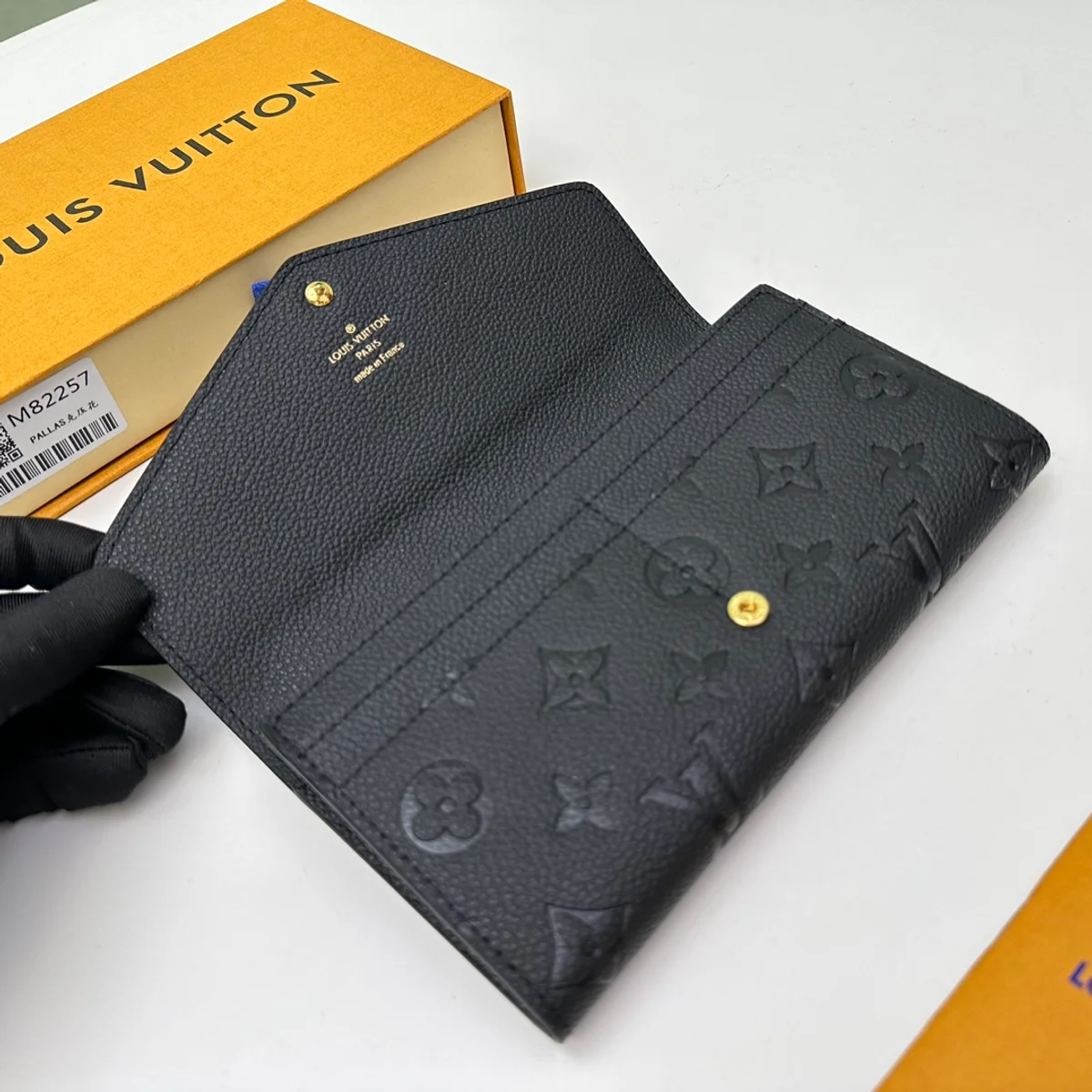 高仿LV Sarah錢包 | Monogram Empreinte皮革長夾 多功能信用卡收納零錢包-M82257
