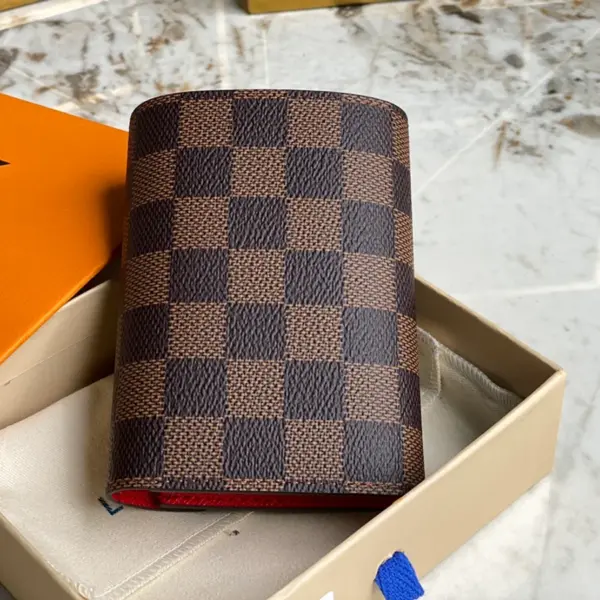 高仿包包LV Victorine Damier Ebene 女士錢包 | 信封式設計拉鏈零錢格-N41659 高仿包包