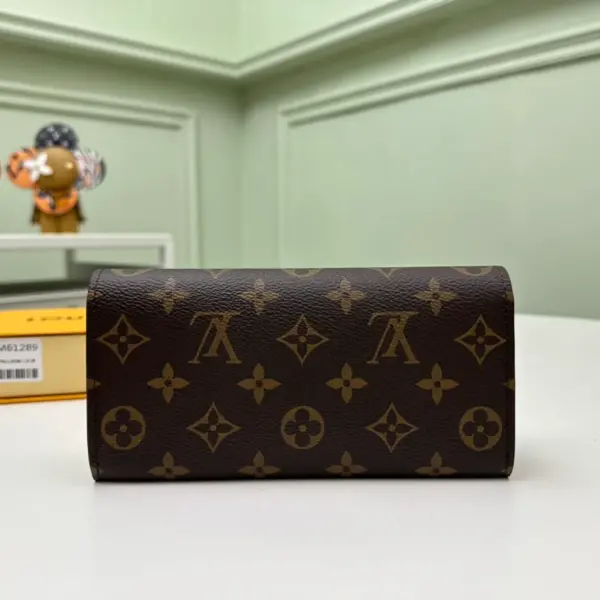 高仿LV Emilie钱夹 - Monogram帆布女士钱包 多功能信用卡夹层设计-M61289