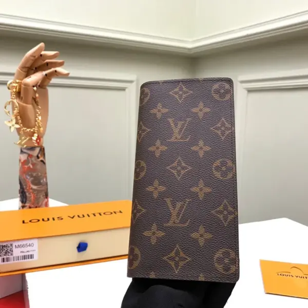 高仿LV Monogram Brazza 男士錢包｜多功能帆布設計｜16卡位+零錢格-M66540