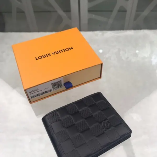 高仿LV Damier Infini Slender男士钱包 - 超薄设计 多功能卡夹-N63263 12 高仿LV 高仿LV Damier Infini Slender男士钱包 - 超薄设计 多功能卡夹-N63263 高仿LV