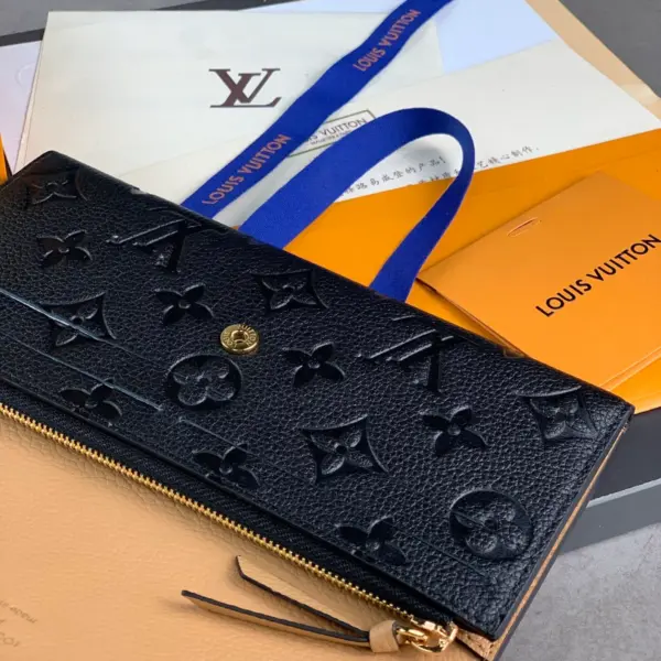 高仿LV Emilie錢包 | Monogram Empreinte皮革 女士信封式拉鏈錢包-M62369