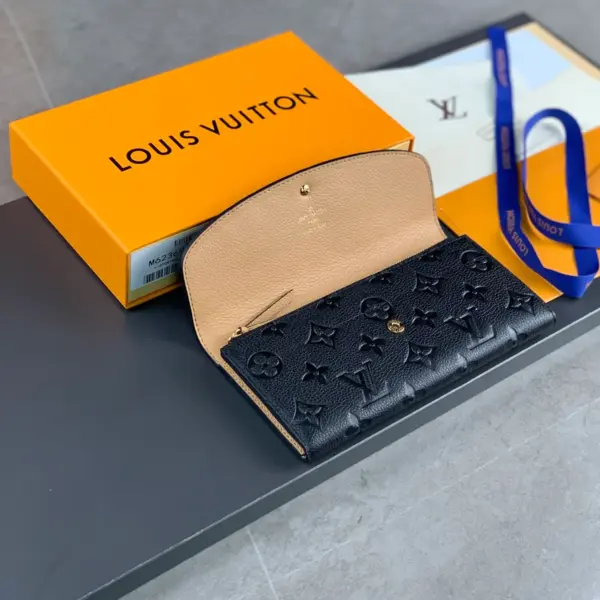 高仿LV Emilie錢包 | Monogram Empreinte皮革 女士信封式拉鏈錢包-M62369
