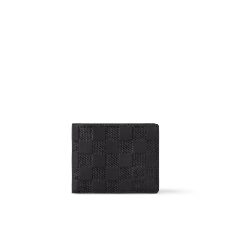 高仿LV Damier Infini Slender男士钱包 - 超薄设计 多功能卡夹-N63263