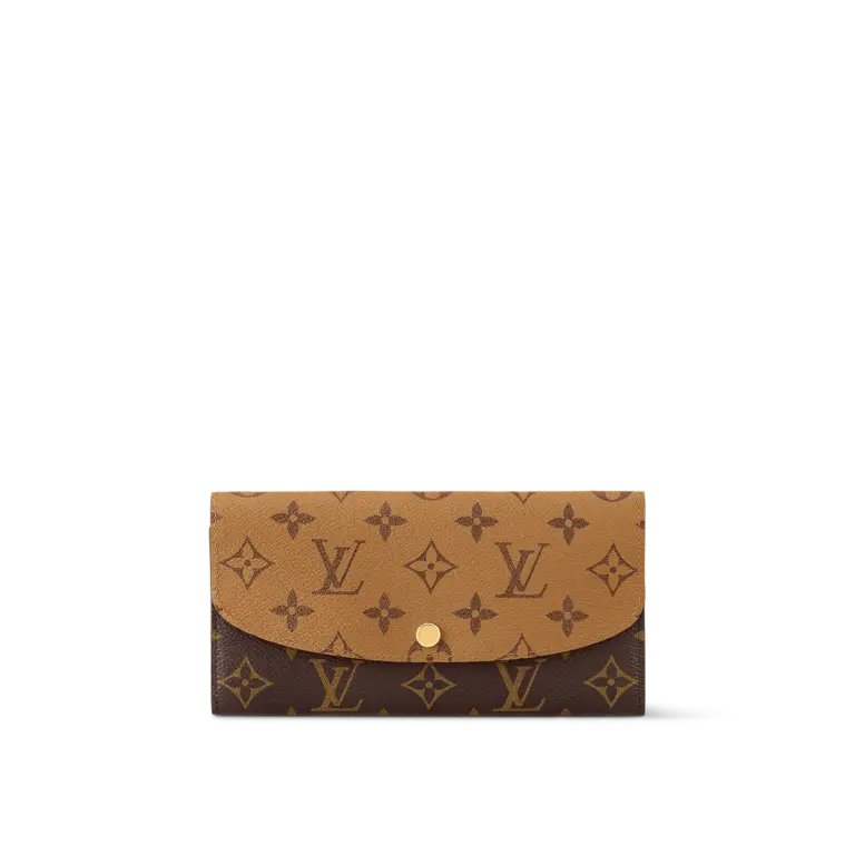 高仿LV Emilie 錢包 - Monogram雙面帆布女士短款多功能錢包-M82157