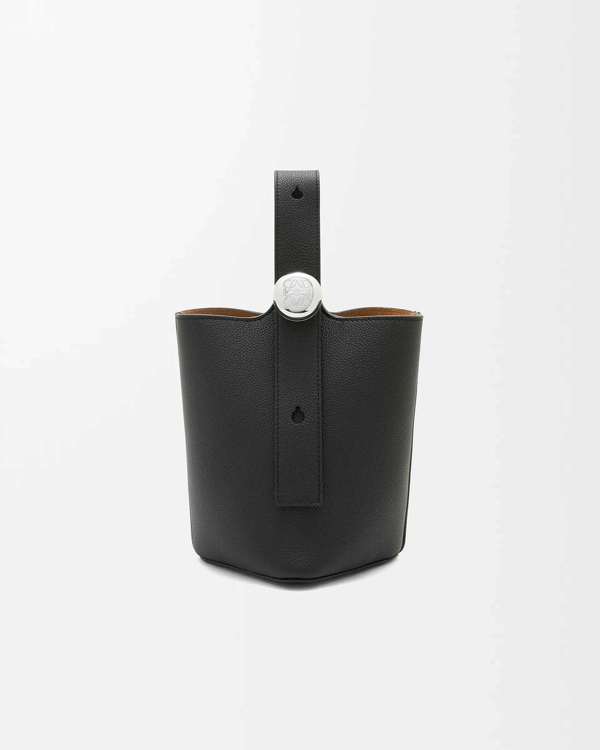 Loewe-羅意威 Pebble Bucket 系列 黑色迷你柔軟粒面牛皮革斜挎水桶手袋 1 Loewe-羅意威 Pebble Bucket 系列 黑色迷你柔軟粒面牛皮革斜挎水桶手袋