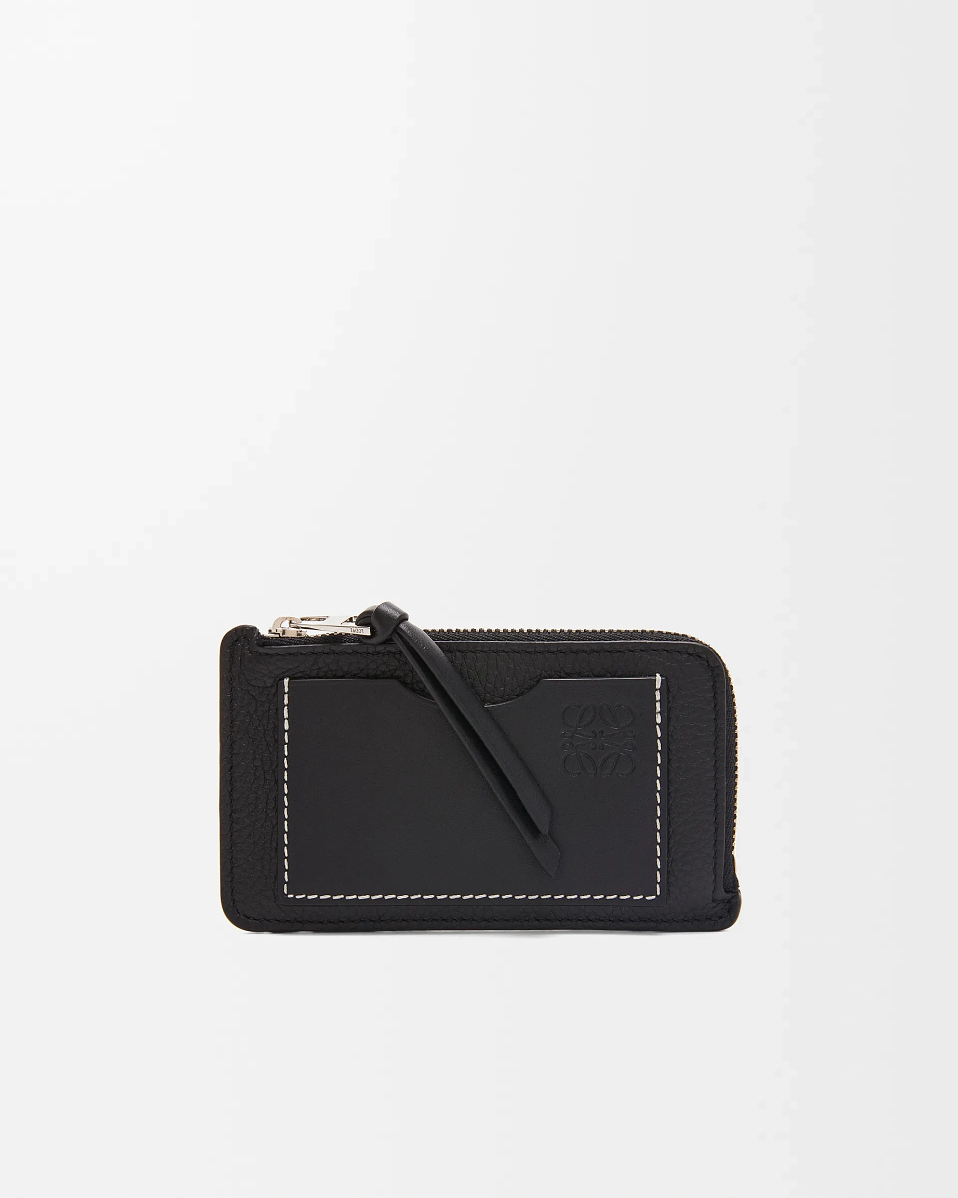 Loewe-羅意威 黑色柔軟粒面牛皮革 Anagram 壓紋硬幣卡包 1 Loewe-羅意威 黑色柔軟粒面牛皮革 Anagram 壓紋硬幣卡包