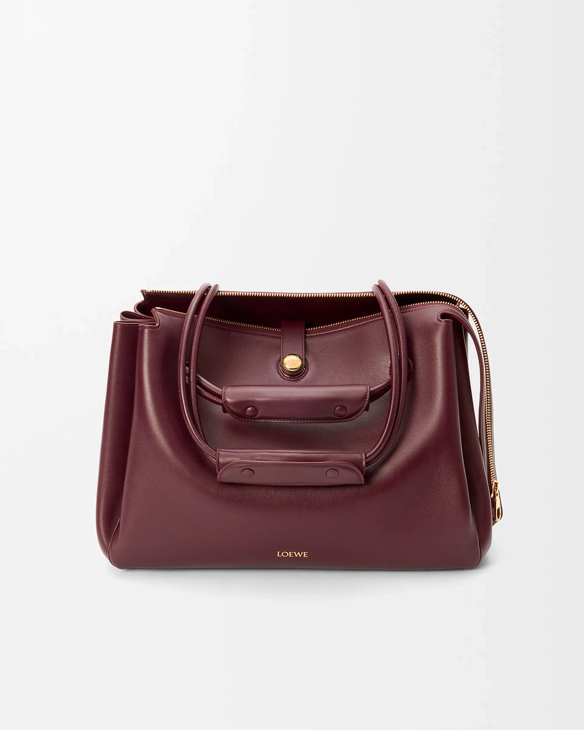Loewe-羅意威 深酒紅大號柔軟牛皮革 Madrid 手拿包 1 Loewe-羅意威 深酒紅大號柔軟牛皮革 Madrid 手拿包