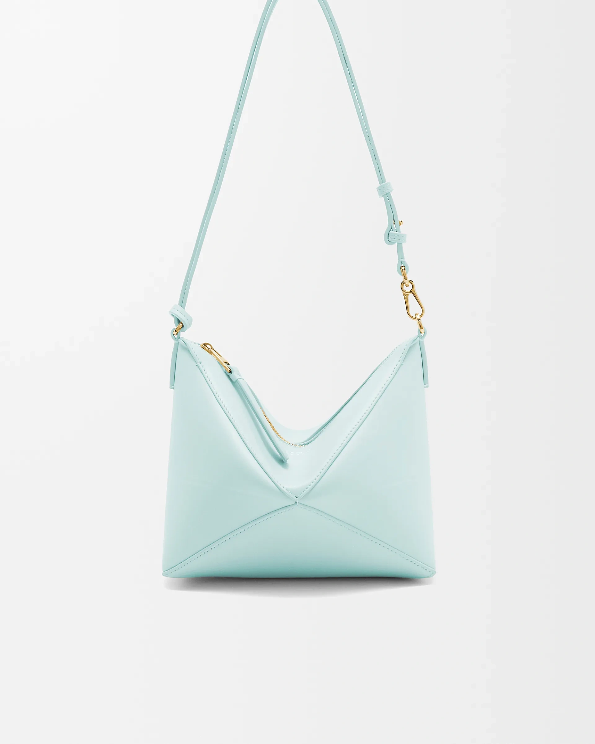 Loewe-羅意威 Puzzle Fold 系列 冰川藍亮面納帕牛皮革手拿包 1 Loewe-羅意威 Puzzle Fold 系列 冰川藍亮面納帕牛皮革手拿包