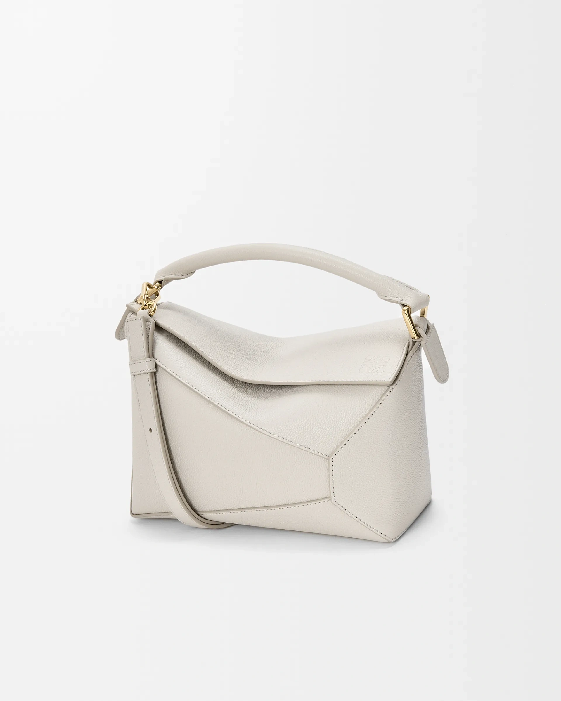 Loewe-羅意威 Puzzle 系列小號肩背包 淺輕靈灰色 柔軟粒面牛皮革 1 Loewe-羅意威 Puzzle 系列小號肩背包 淺輕靈灰色 柔軟粒面牛皮革