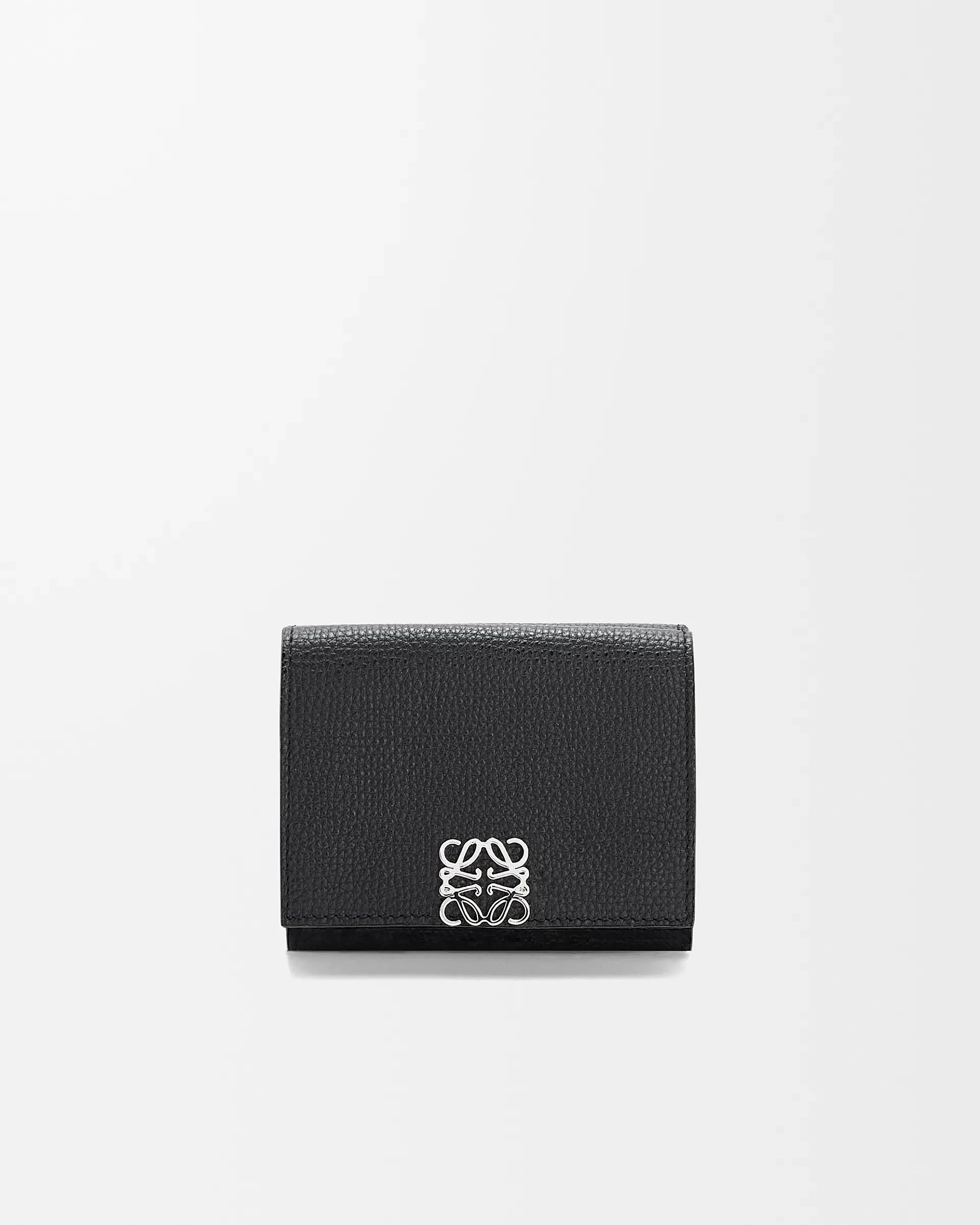 Loewe-羅意威 黑色鵝卵石紋牛皮革 Anagram 三折短夾 1 Loewe-羅意威 黑色鵝卵石紋牛皮革 Anagram 三折短夾