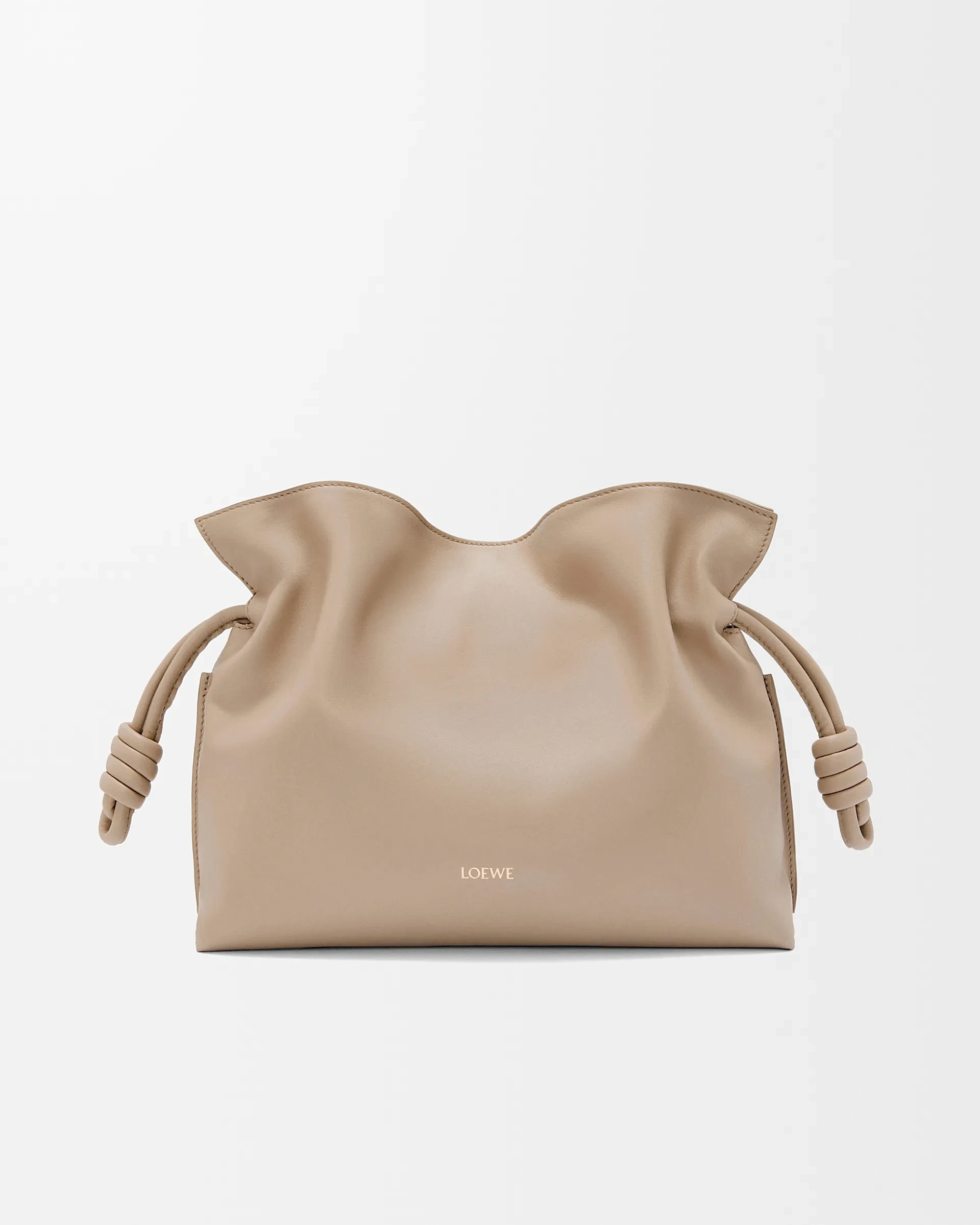 Loewe-羅意威 Flamenco 系列中號肩背手拿包 沙色 納帕牛皮革 1 Loewe-羅意威 Flamenco 系列中號肩背手拿包 沙色 納帕牛皮革