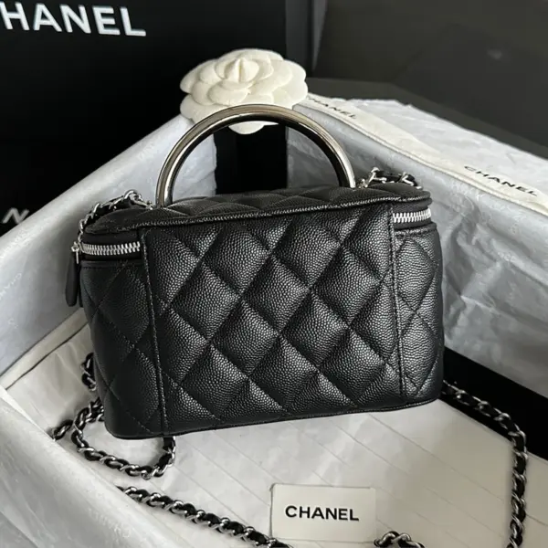 Chanel/香奈兒 25P 隱藏款琺琅手柄長盒子 黑色