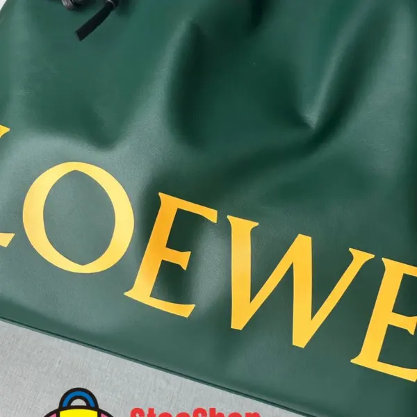 Loewe-羅意威 常青色納帕牛皮革 Flamenco Tote 購物袋
