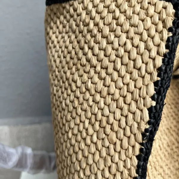 Loewe-羅意威 Font Tote 系列 自然色大號酒椰纖維斜挎包