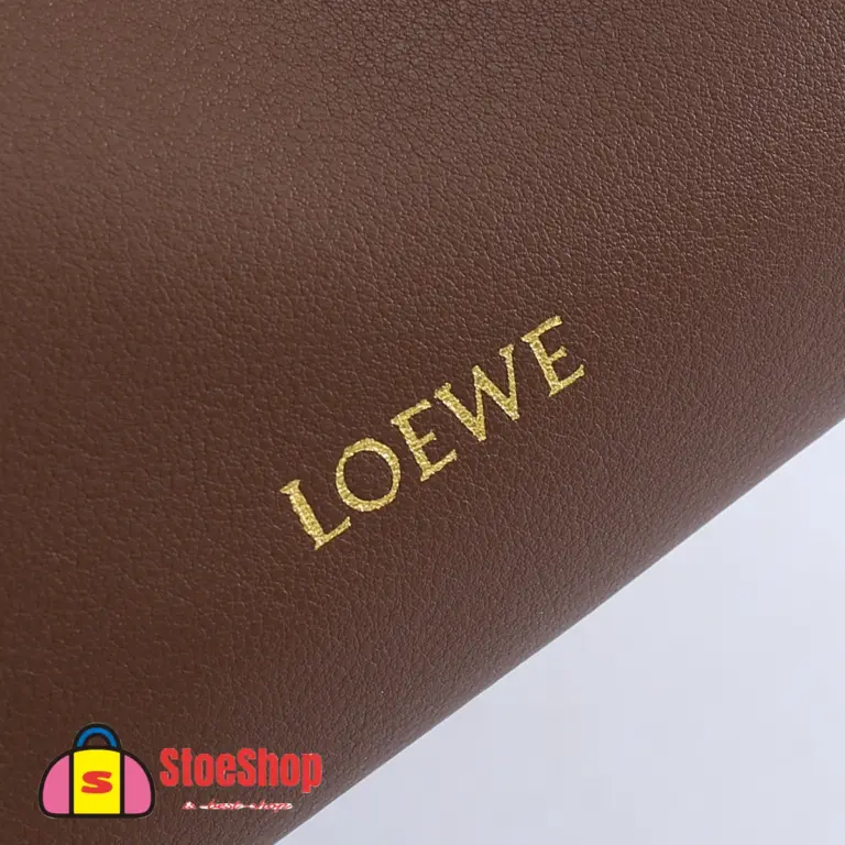 Loewe-羅意威 Flamenco 系列 巧克力色迷你納帕牛皮革肩背包