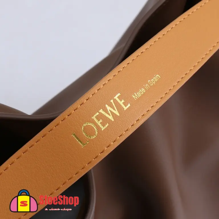 Loewe-羅意威 Flamenco 系列 巧克力色迷你納帕牛皮革肩背包