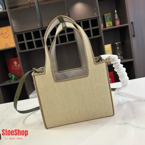 Loewe-羅意威 Font Tote 系列 亞麻原色中號提花帆布購物袋 17 Loewe-羅意威 Font Tote 系列 亞麻原色中號提花帆布購物袋