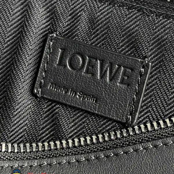 Loewe-羅意威 黑色迷你經典牛皮革 Hammock Hobo 肩背包