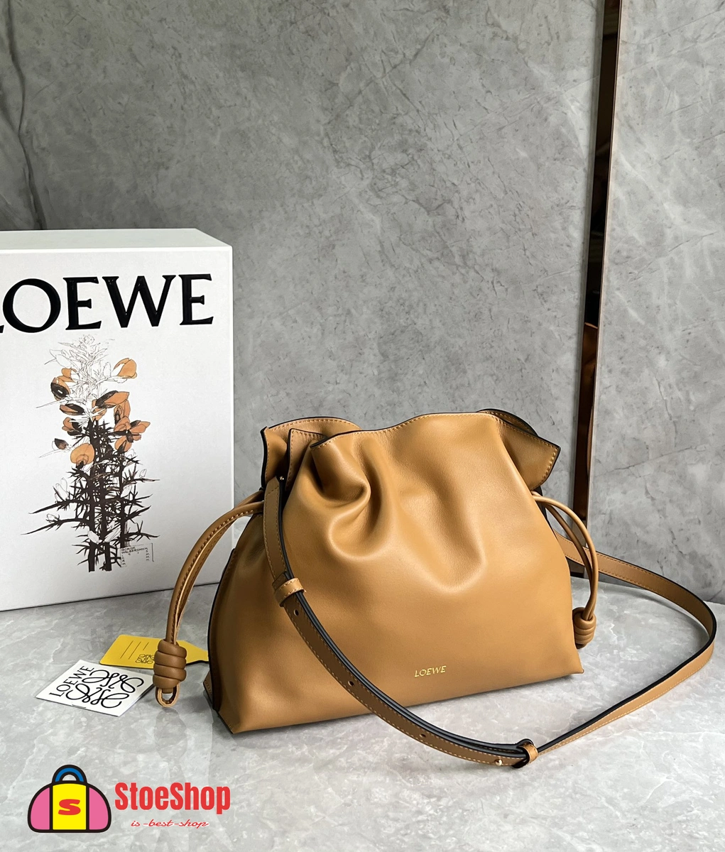 Loewe-羅意威 暖沙黃色超大號納帕牛皮革 Flamenco 肩背包 3 Loewe-羅意威 暖沙黃色超大號納帕牛皮革 Flamenco 肩背包