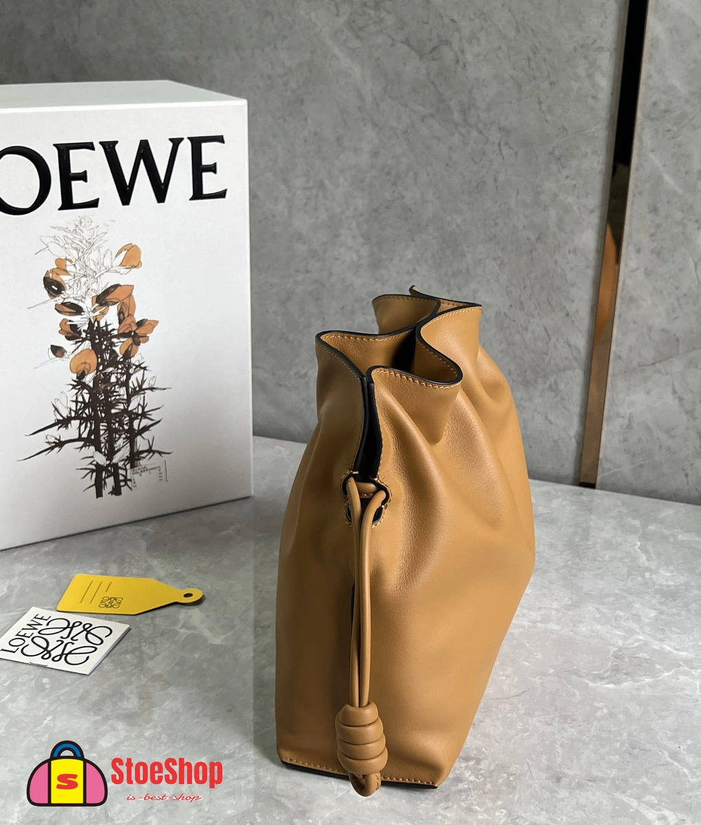 Loewe-羅意威 暖沙黃色超大號納帕牛皮革 Flamenco 肩背包 6 Loewe-羅意威 暖沙黃色超大號納帕牛皮革 Flamenco 肩背包