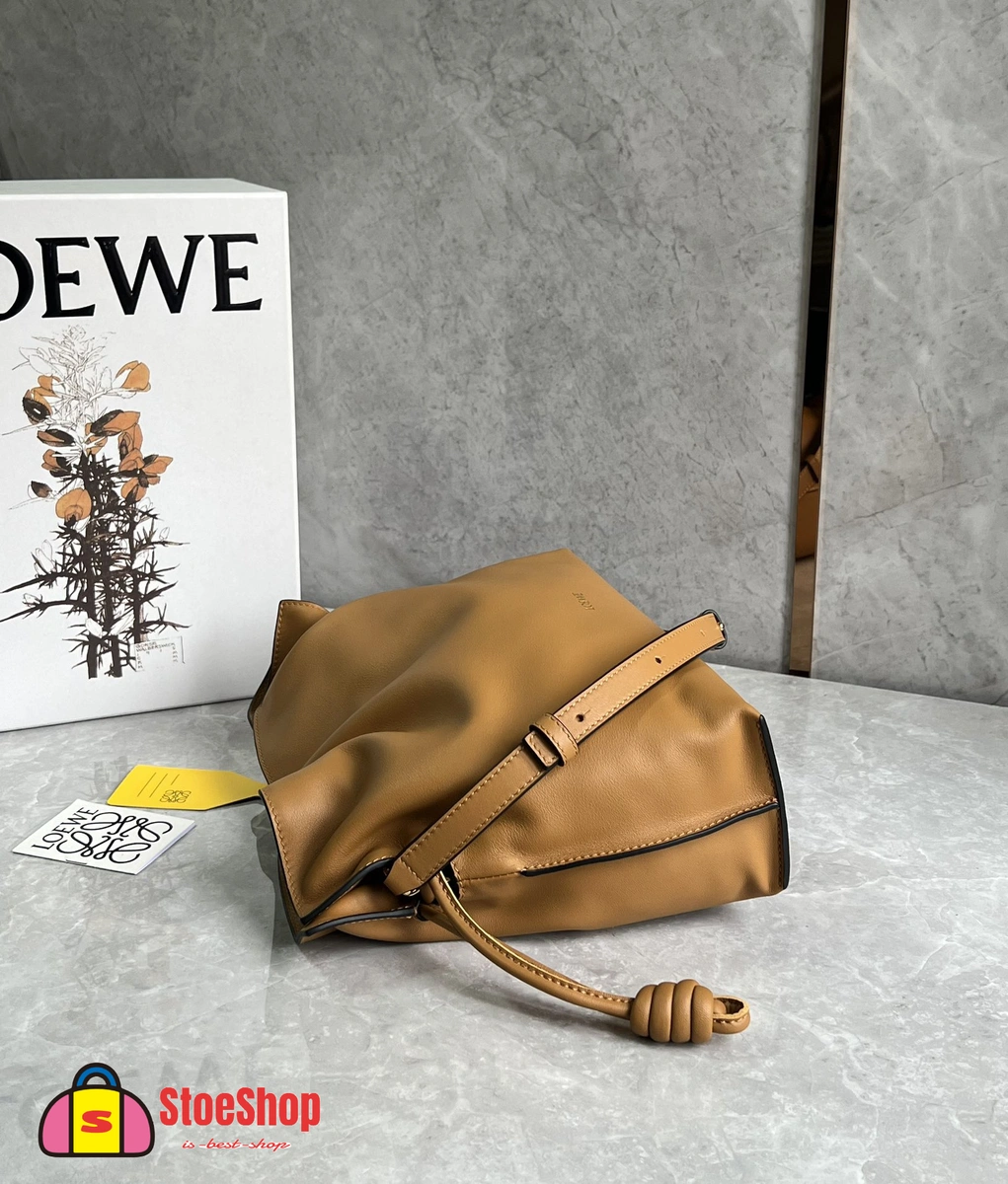 Loewe-羅意威 暖沙黃色超大號納帕牛皮革 Flamenco 肩背包 10 Loewe-羅意威 暖沙黃色超大號納帕牛皮革 Flamenco 肩背包