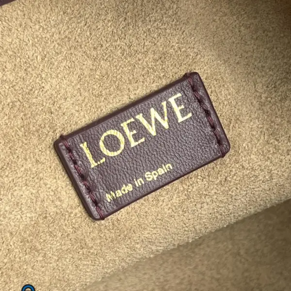 Loewe-羅意威 深酒紅大號柔軟納帕羊皮革 Flamenco Purse 肩背包